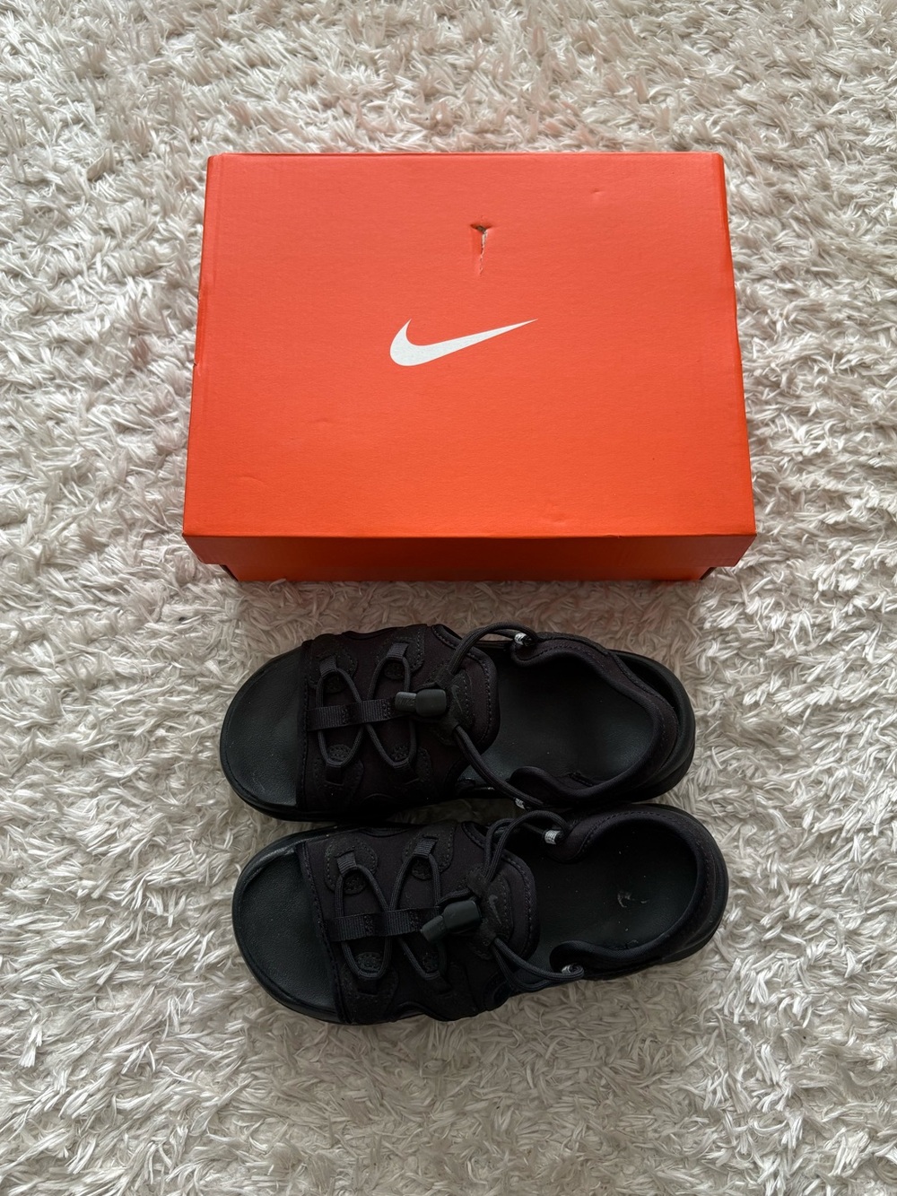 Nike Kids Black Open-Toe Sport Sandals